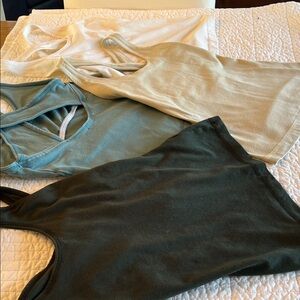 Bundle of 4 City Lights crossback tops like new